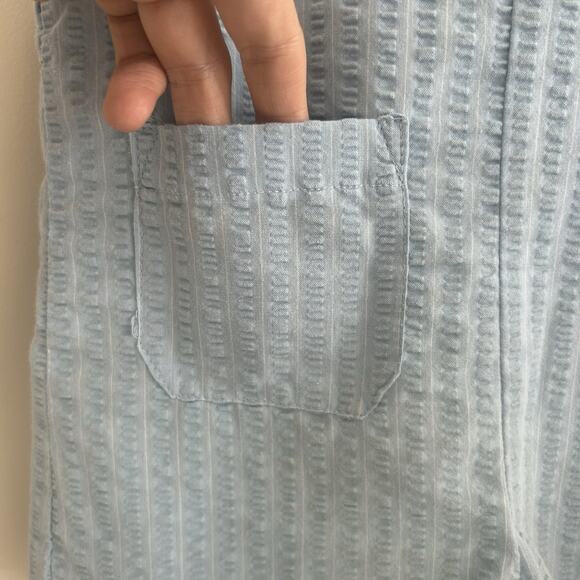 Vintage 2T Boy Blue Shortall Bear Golf Embroidered Back Pocket Lined Summer - Picture 4 of 9